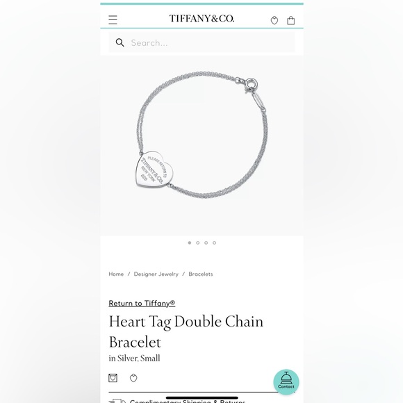 Tiffany & Co. Silver Heart Bracelet - Picture 4 of 4
